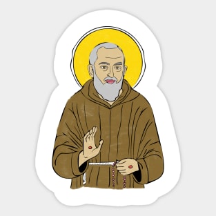 Padre Pio Sticker